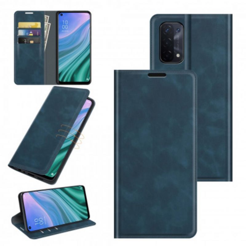 Flip Case Oppo A54 5g / A74 5g Handyhülle Hautberührung