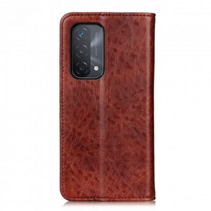 Flip Case Oppo A54 5g / A74 5g Spaltlederstruktur