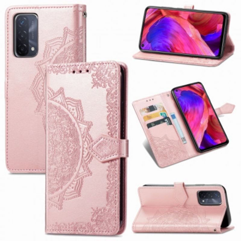 Lederhüllen Oppo A54 5g / A74 5g Mandala Mittelalter