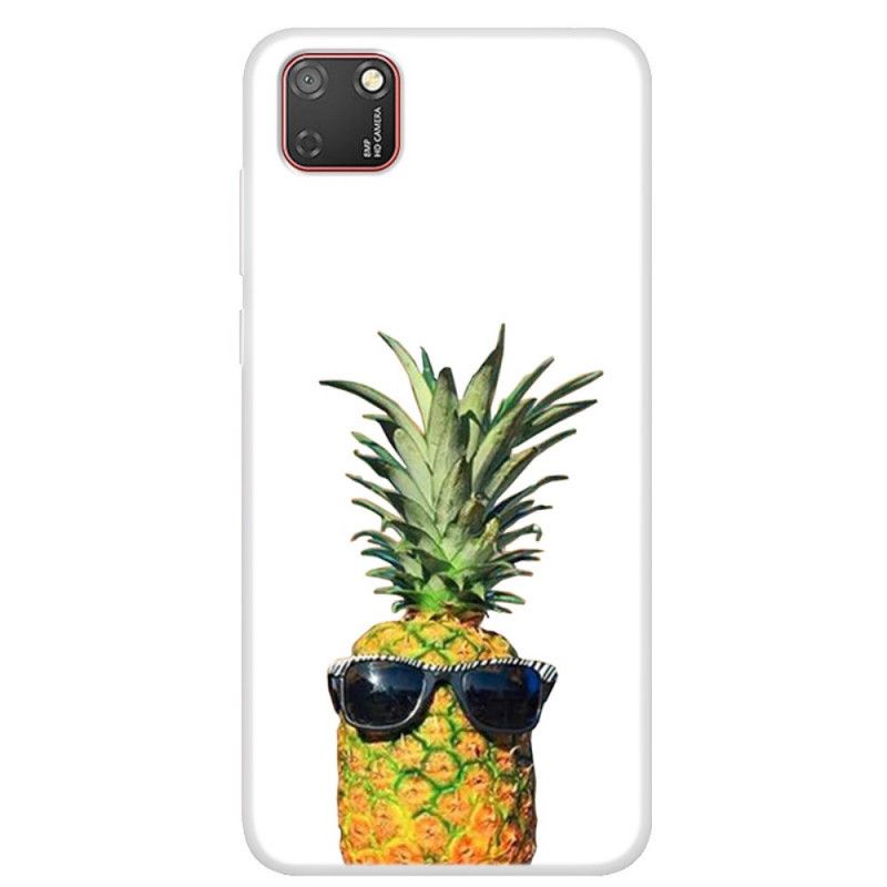 Hülle Für Huawei Y5p Transparente Ananas Mit Gläsern