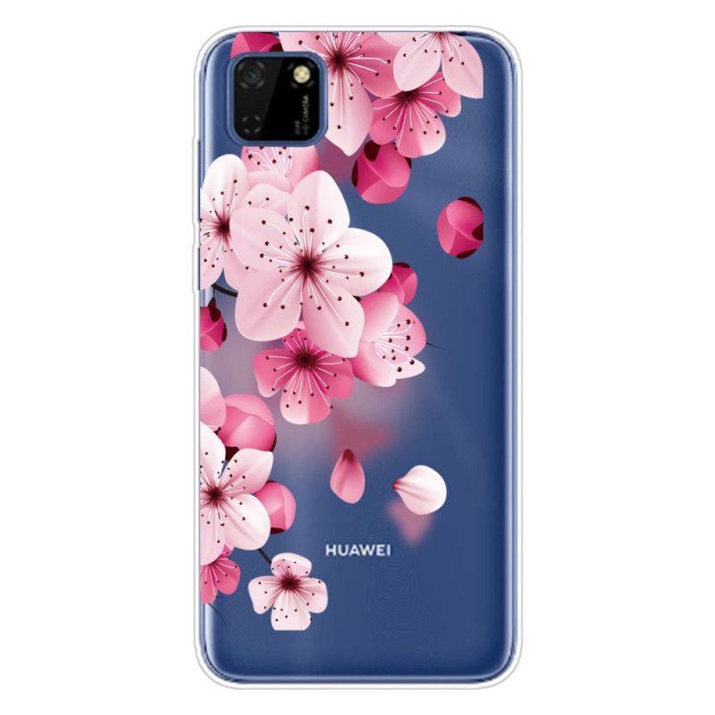 Hülle Huawei Y5p Handyhülle Premium Blumen