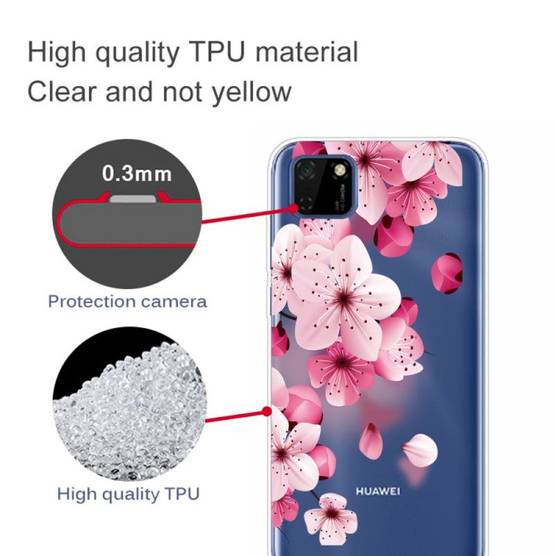 Hülle Huawei Y5p Handyhülle Premium Blumen