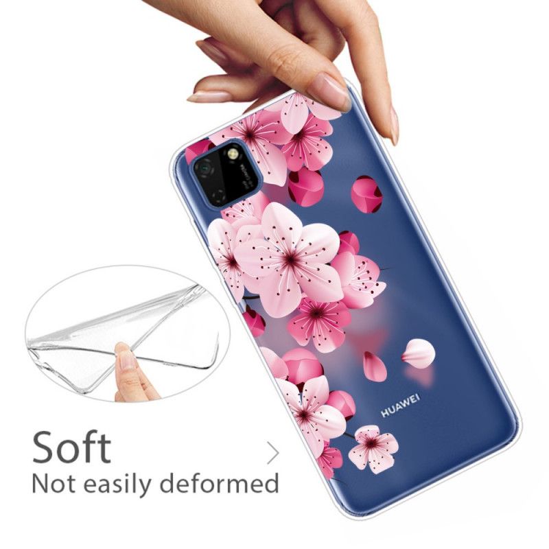 Hülle Huawei Y5p Handyhülle Premium Blumen