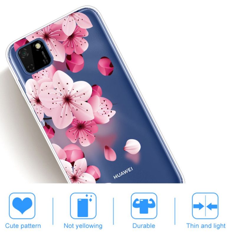 Hülle Huawei Y5p Handyhülle Premium Blumen