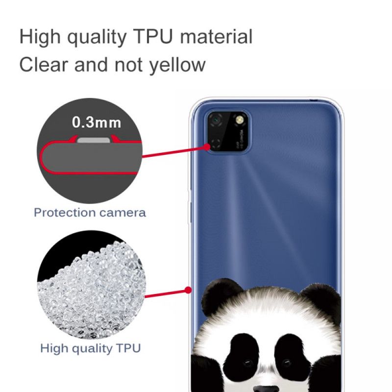 Hülle Huawei Y5p Handyhülle Transparenter Panda