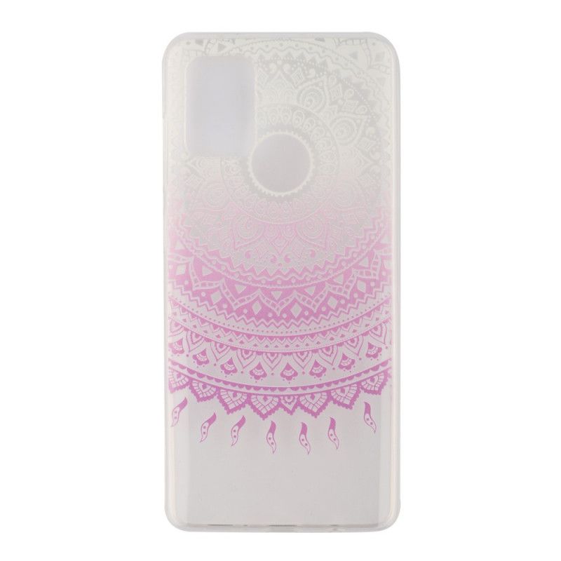 Hülle Huawei Y5p Pink Transparentes Buntes Mandala