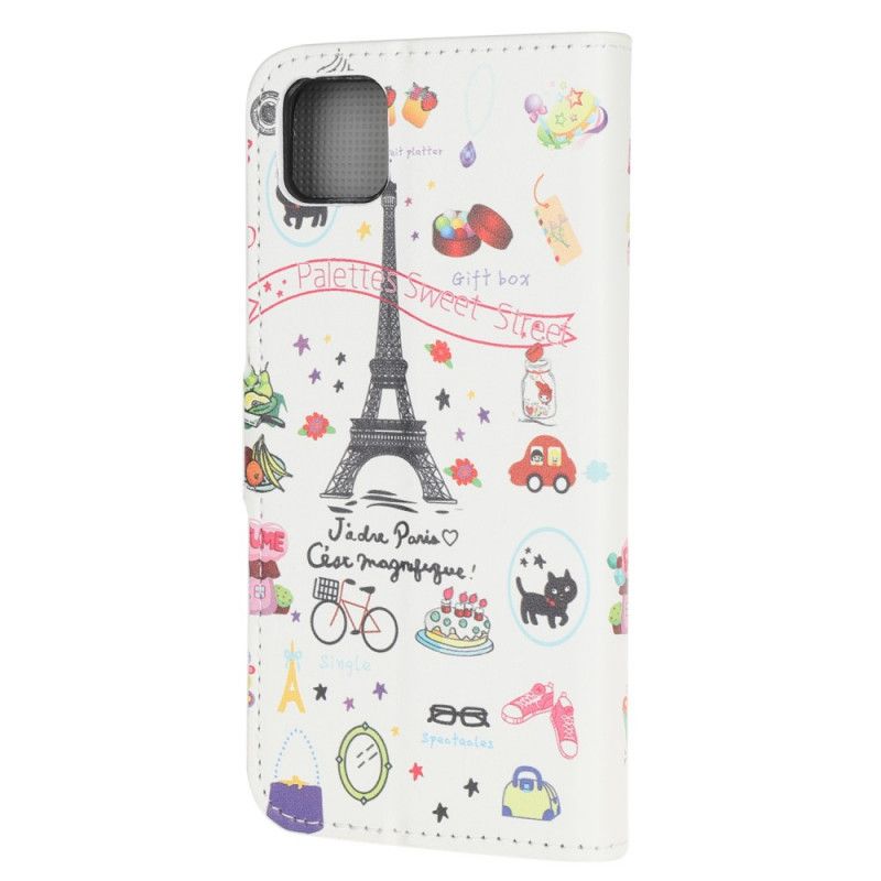 Lederhüllen Für Huawei Y5p Ich Liebe Paris