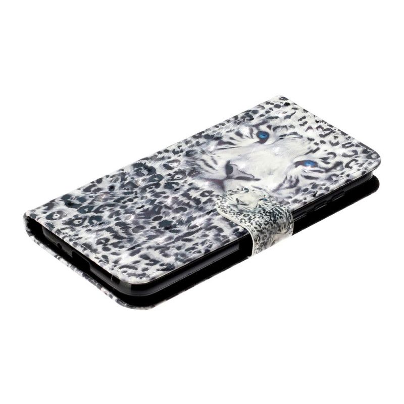 Lederhüllen Huawei Y5p Handyhülle Tigerlichtpunkte Mit Riemen