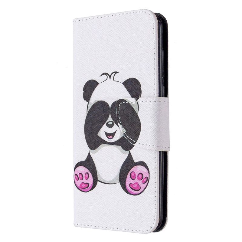 Lederhüllen Huawei Y5p Lustiger Panda