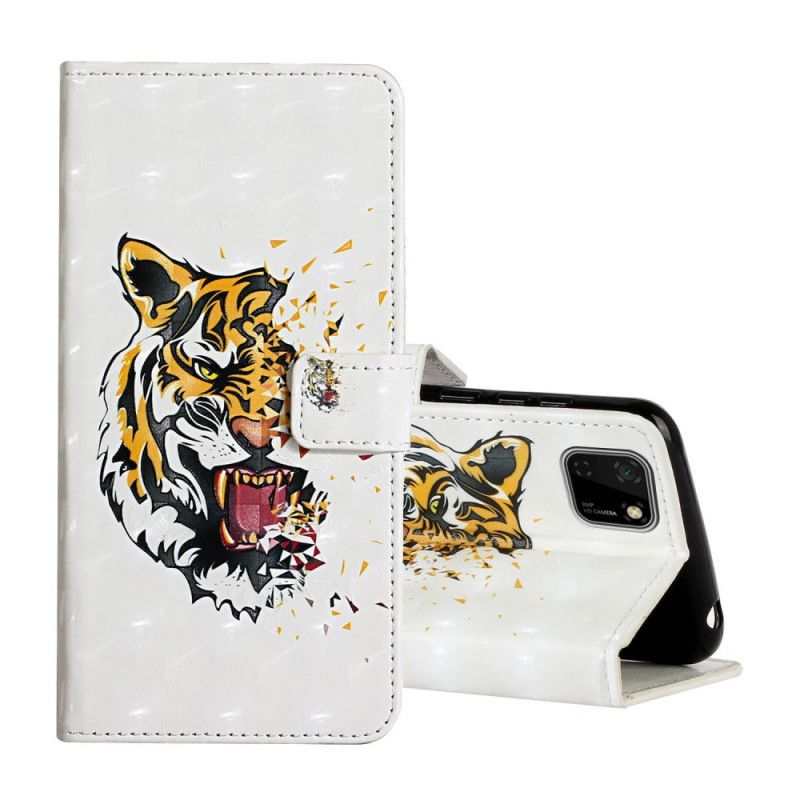 Lederhüllen Huawei Y5p Magischer Wilder Tiger