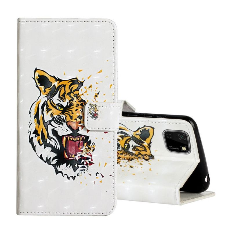 Lederhüllen Huawei Y5p Magischer Wilder Tiger