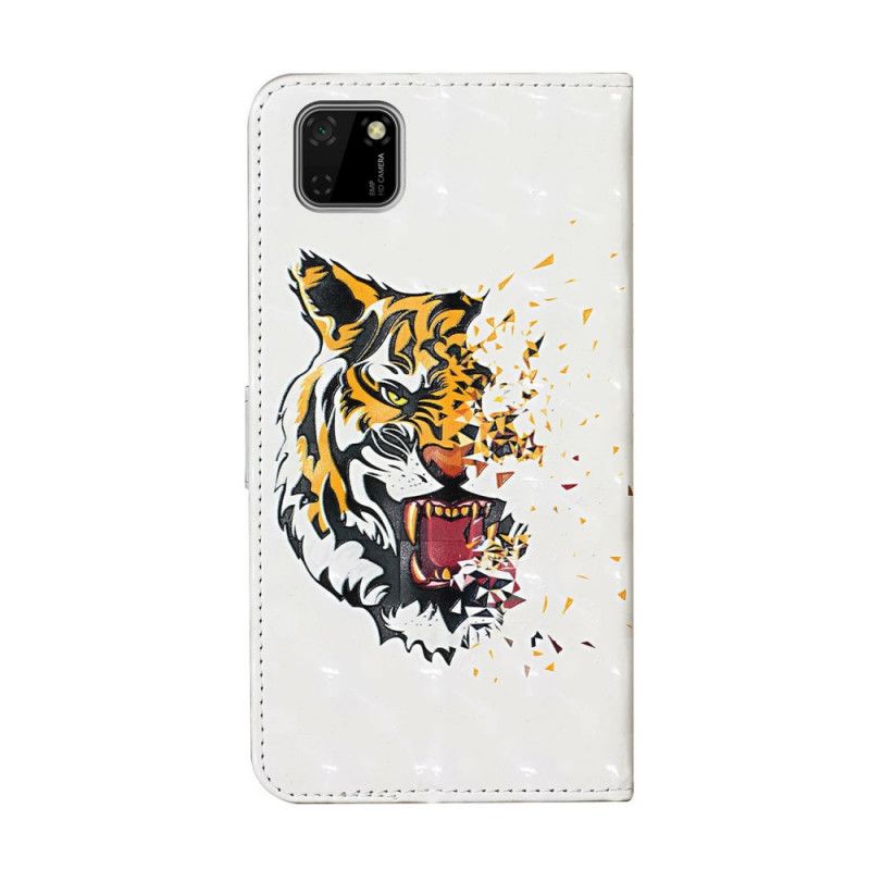 Lederhüllen Huawei Y5p Magischer Wilder Tiger