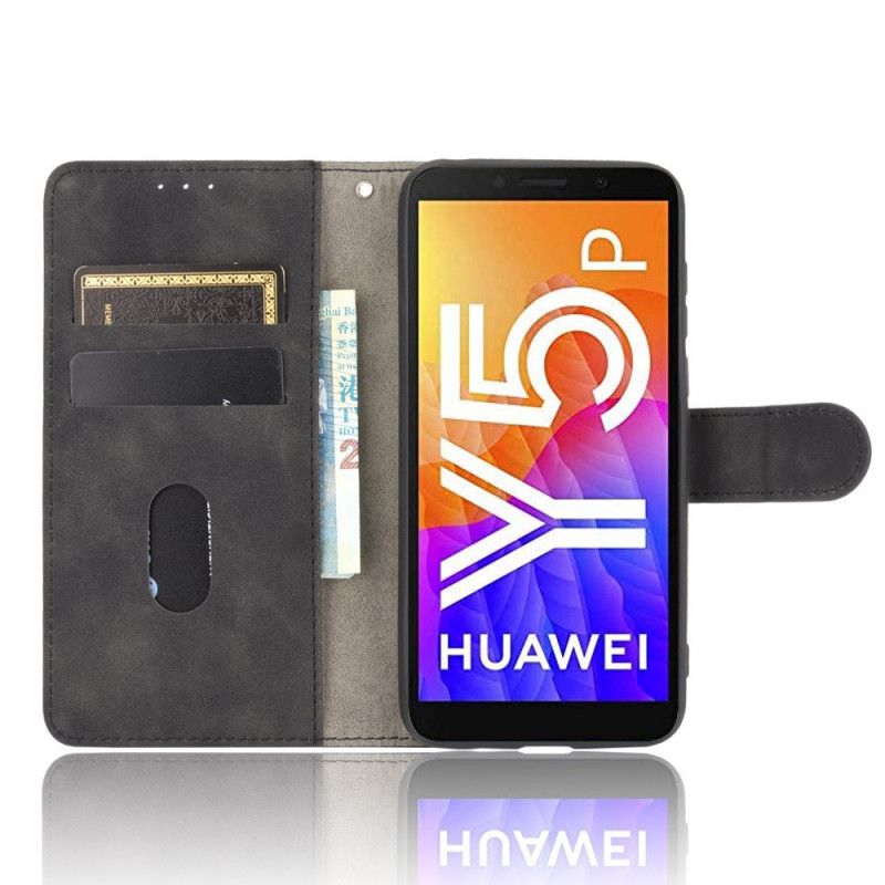 Lederhüllen Huawei Y5p Schwarz Business-Style-Ledereffekt