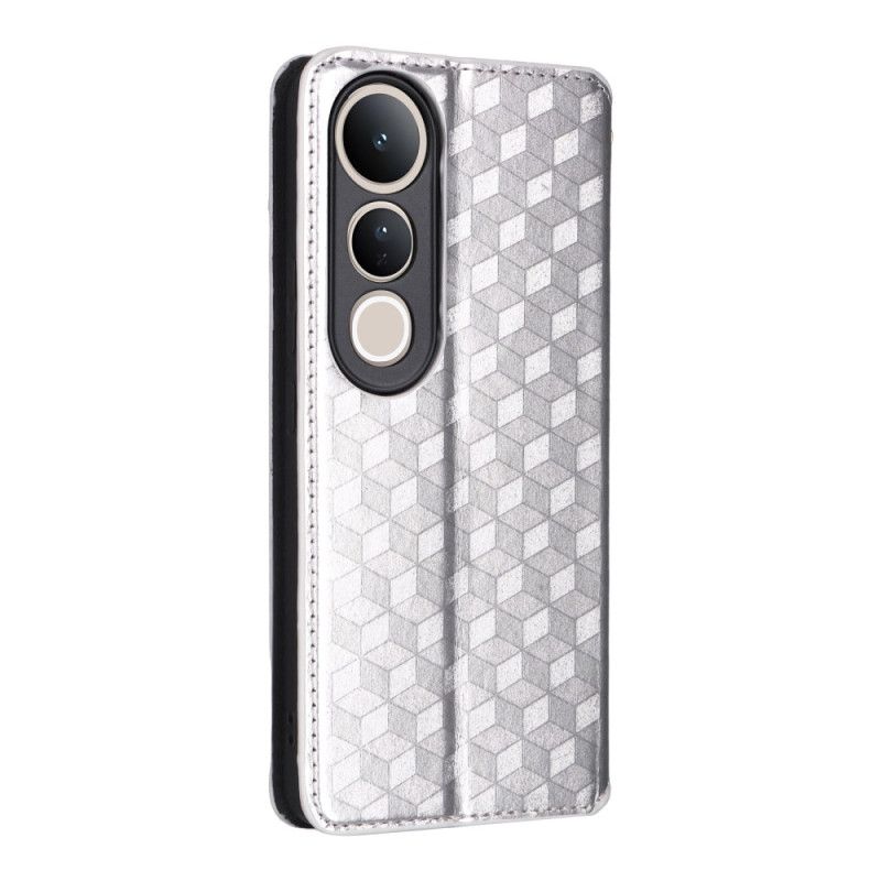 Flip Case Für Vivo V50 Lite 5g Rautenmuster