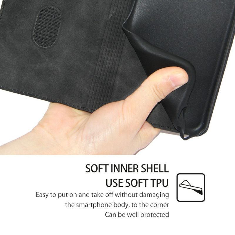 Flip Case Für Vivo V50 Lite 5g Wildlederoptik