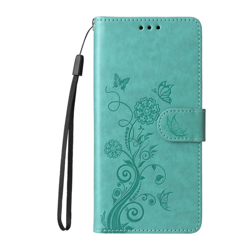 Lederhüllen Für Vivo V50 Lite 5g Blumen-schmetterlingsmuster