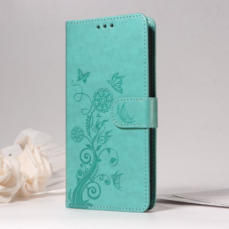 Lederhüllen Für Vivo V50 Lite 5g Blumen-schmetterlingsmuster