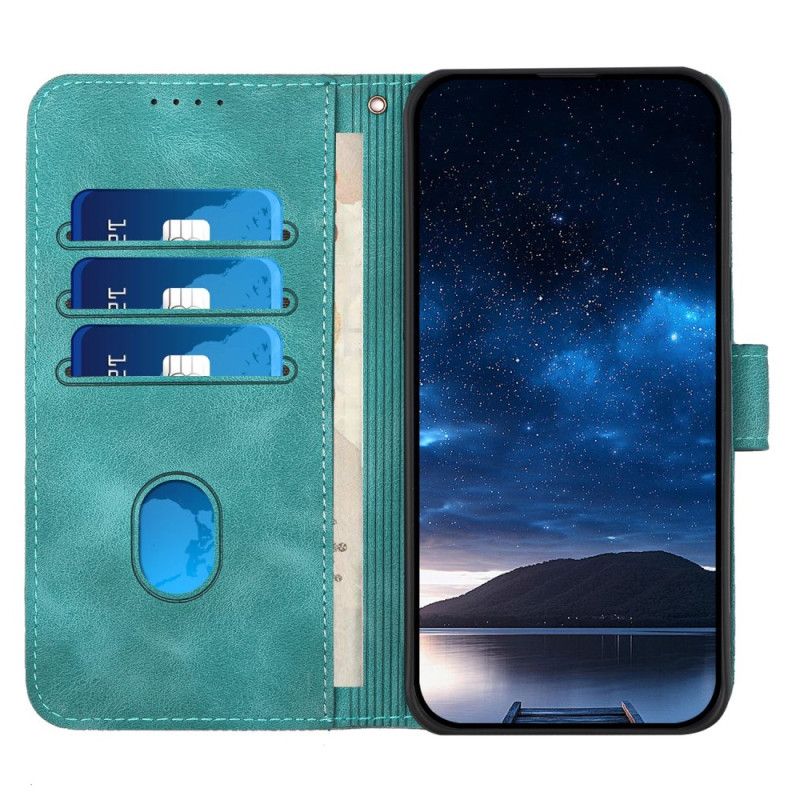 Lederhüllen Vivo V50 Lite 5g Geometrisches Riemendesign