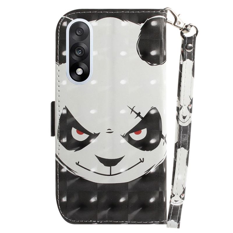 Lederhüllen Für Oneplus Nord 5 Wütender Riemchen-panda