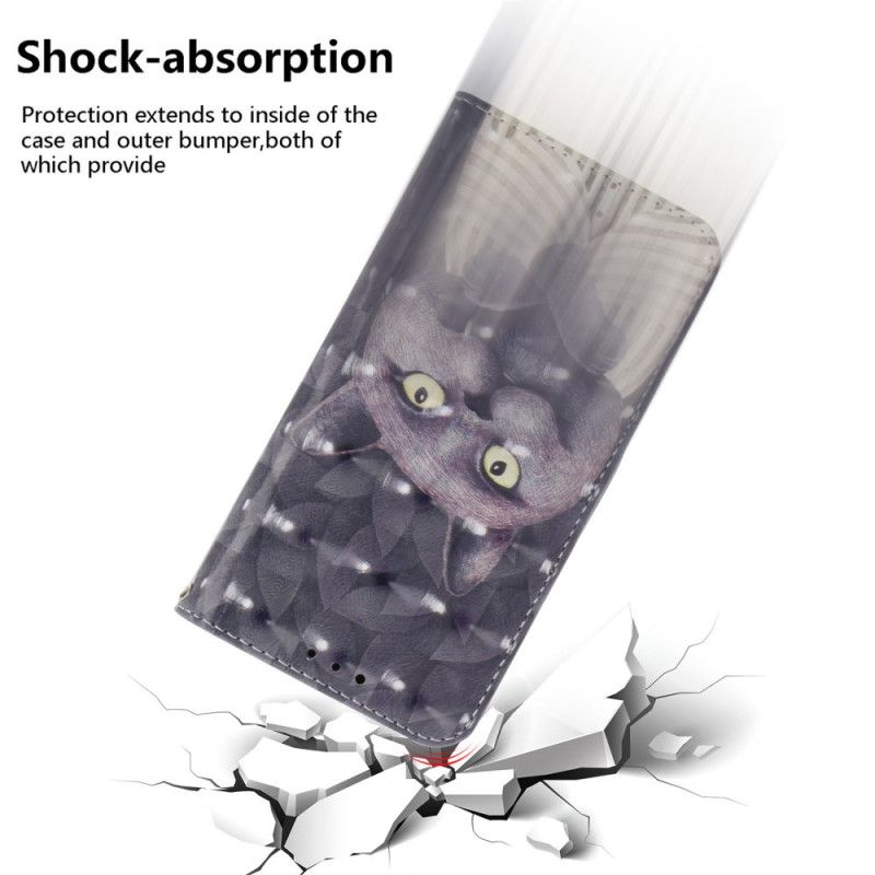 Lederhüllen Oneplus Nord 5 Graue Riemchenkatze