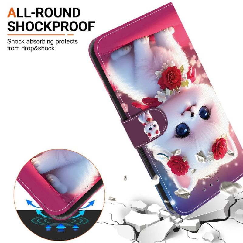 Lederhüllen Oneplus Nord 5 Handyhülle Blumenkätzchen