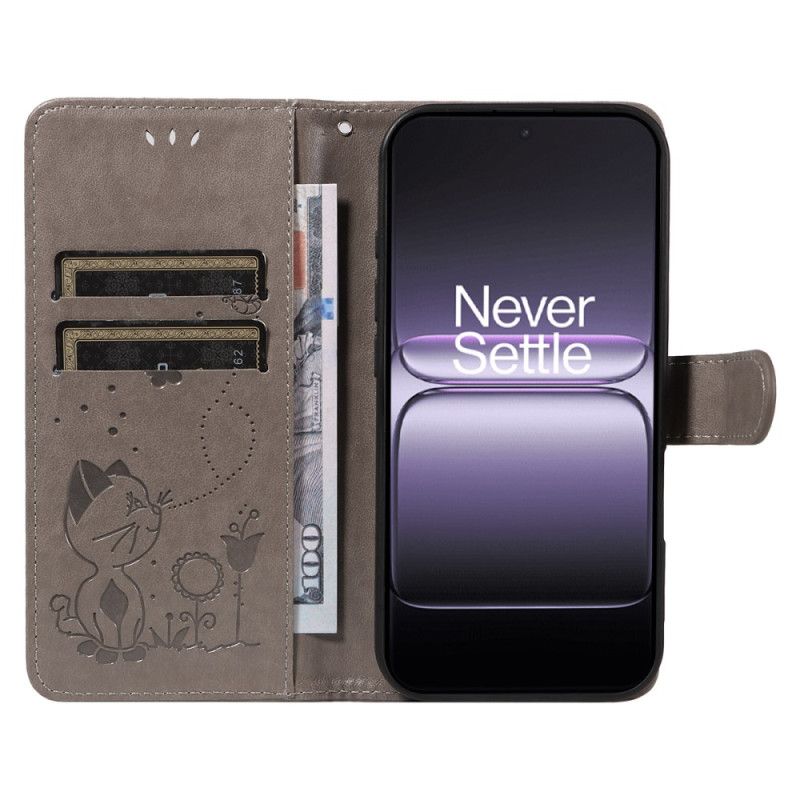 Lederhüllen Oneplus Nord 5 Handyhülle Katze Und Biene