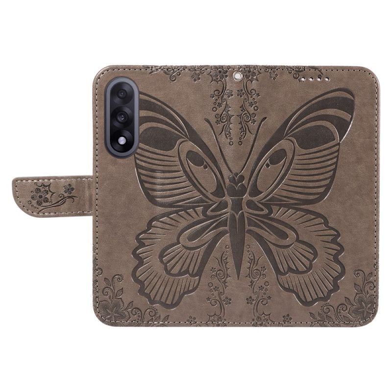 Lederhüllen Oneplus Nord 5 Handyhülle Schmetterlingsdesign