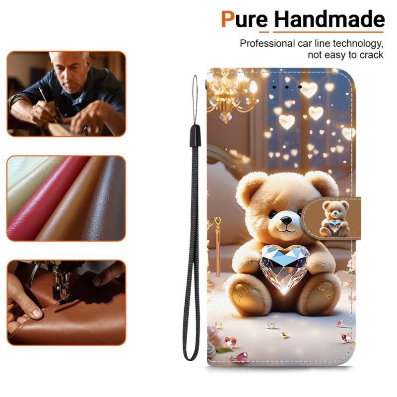 Lederhüllen Oneplus Nord 5 Handyhülle Teddybär-liebe