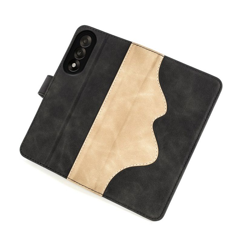 Lederhüllen Oneplus Nord 5 Handyhülle Zweifarbige Wellen