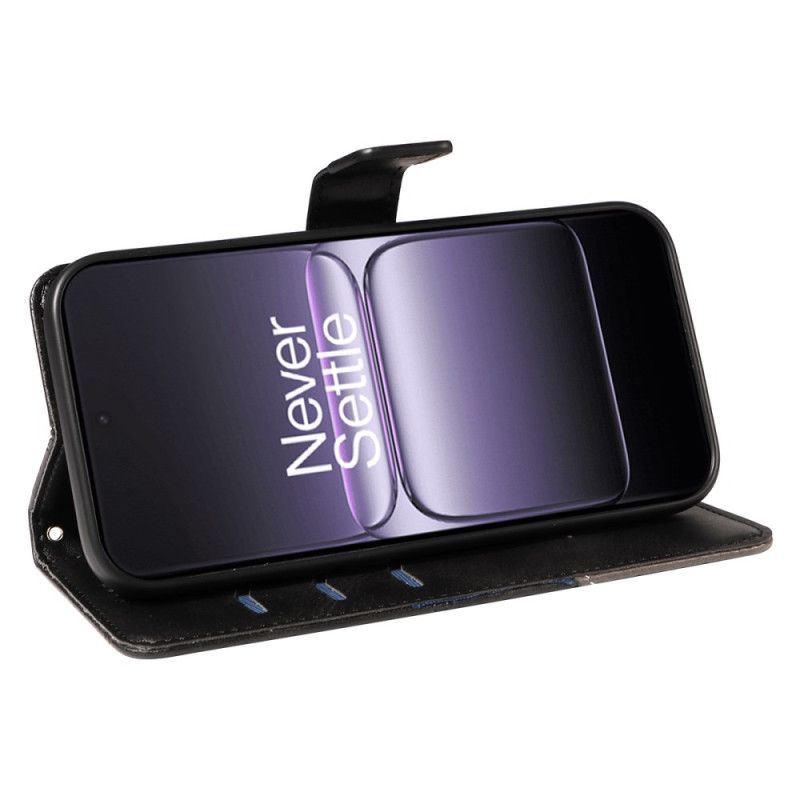 Lederhüllen Oneplus Nord 5 Handyhülle Zweifarbiges Geometrisches Muster