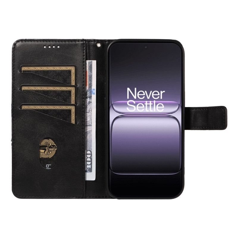 Lederhüllen Oneplus Nord 5 Handyhülle Zweifarbiges Geometrisches Muster