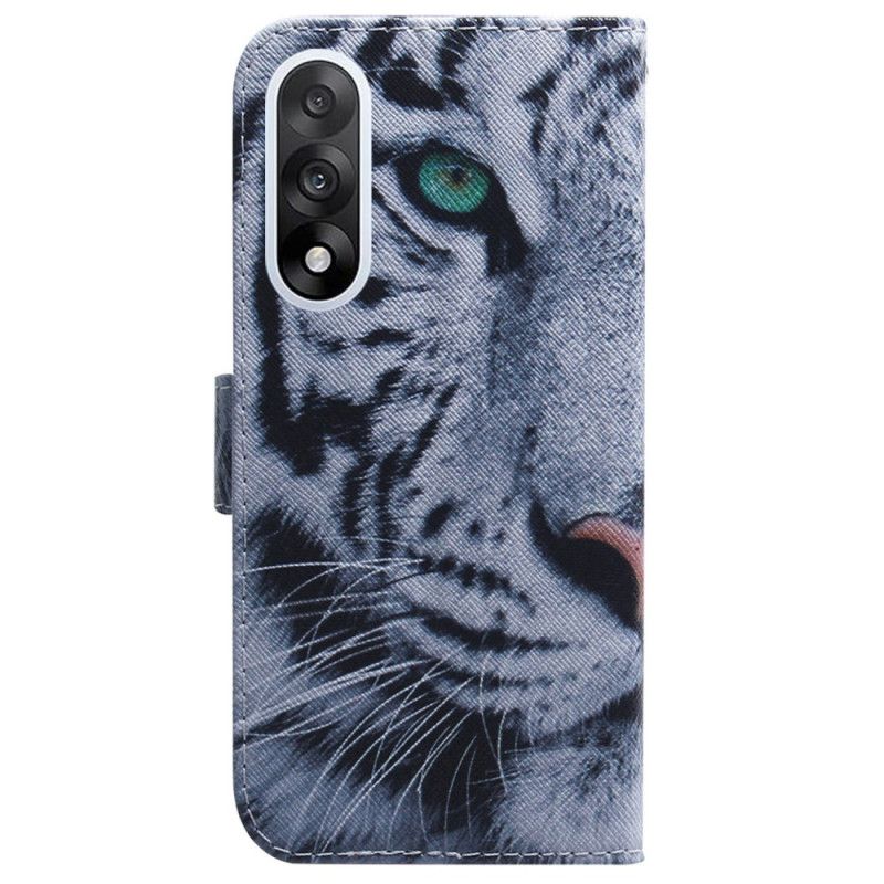 Lederhüllen Oneplus Nord 5 Weißer Tiger