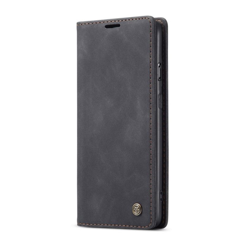 Flip Case Für OnePlus Nord Schwarz Ledertasche