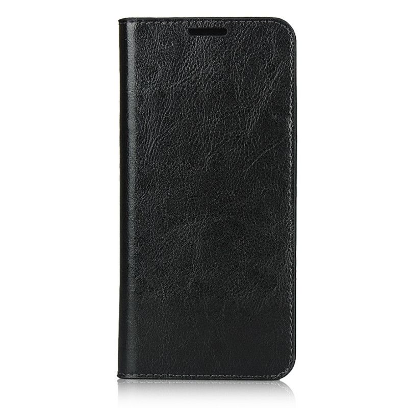 Flip Case OnePlus Nord Schwarz Echtes Leder