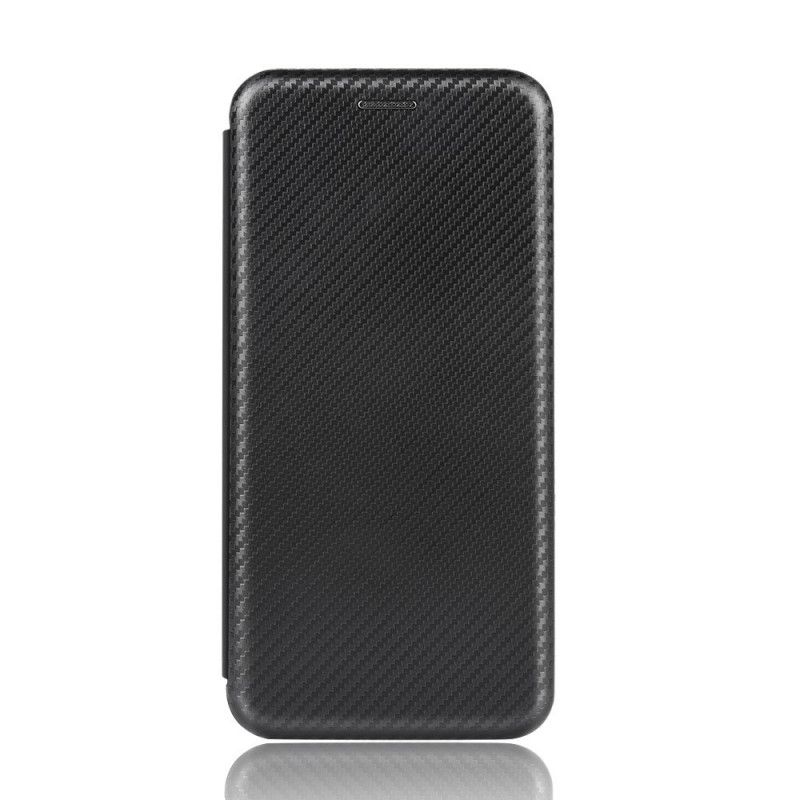 Flip Case OnePlus Nord Schwarz Gefärbtes Kohlenstoffsilikon