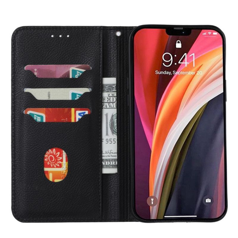 Flip Case OnePlus Nord Schwarz Handyhülle Vorderer Kartenhalter