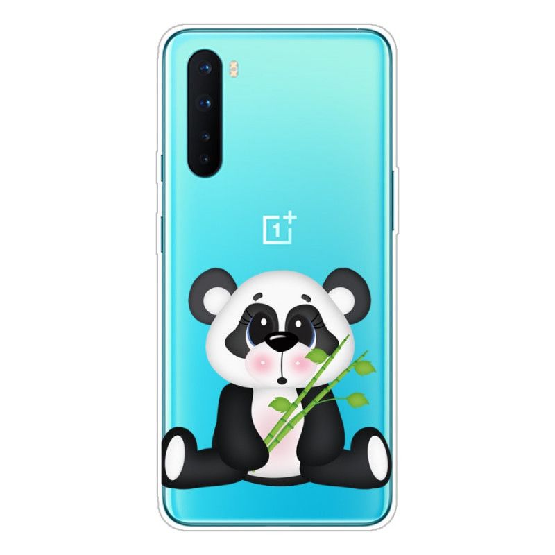 Hülle Für OnePlus Nord Transparenter Trauriger Panda