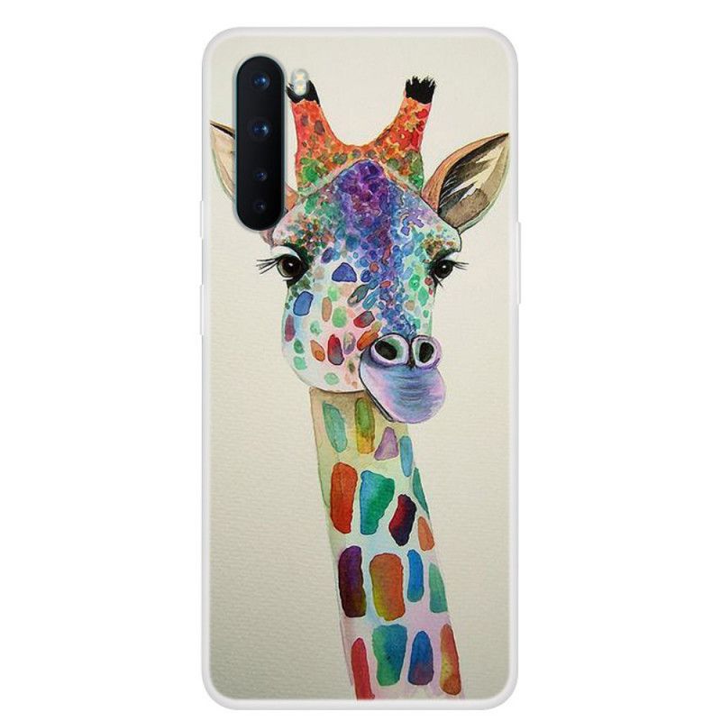 Hülle OnePlus Nord Bunte Giraffe