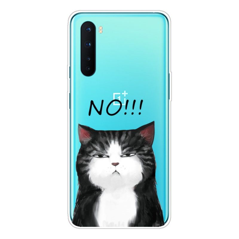 Hülle OnePlus Nord Die Katze. Die Nein Sagt