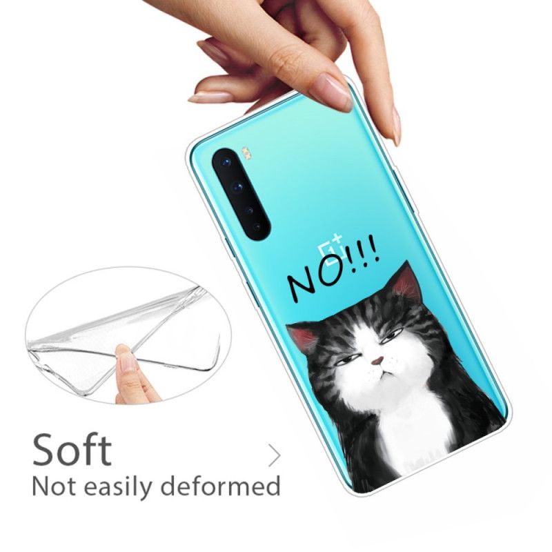 Hülle OnePlus Nord Die Katze. Die Nein Sagt