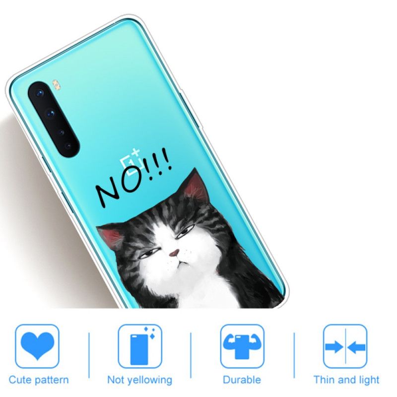 Hülle OnePlus Nord Die Katze. Die Nein Sagt