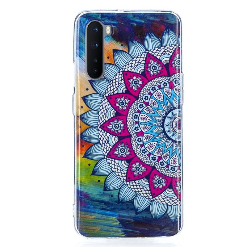 Hülle OnePlus Nord Handyhülle Fluoreszierendes Farbiges Mandala