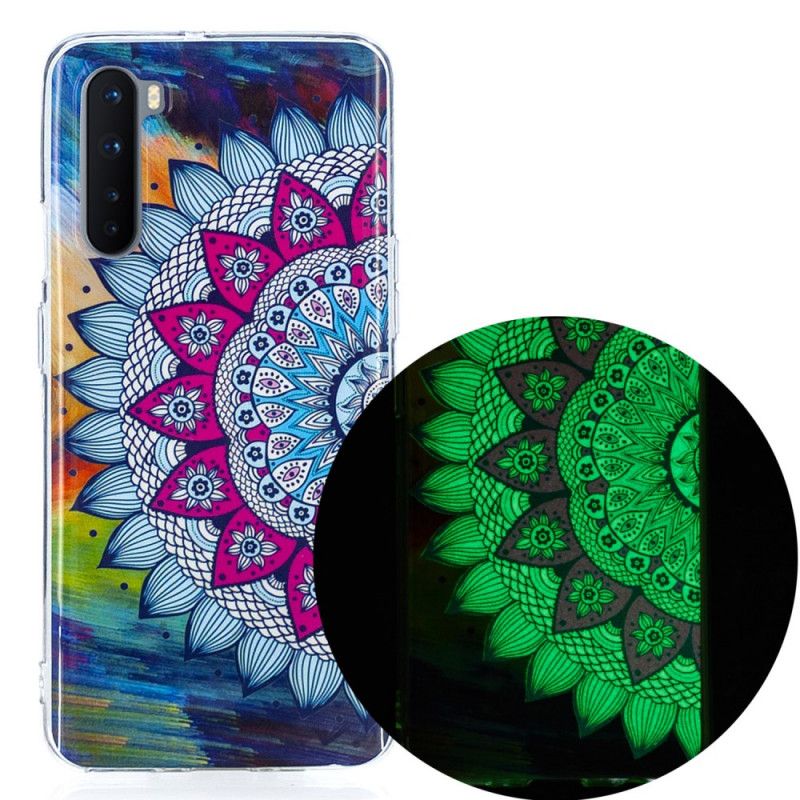 Hülle OnePlus Nord Handyhülle Fluoreszierendes Farbiges Mandala