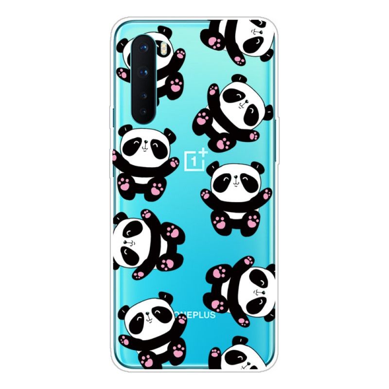 Hülle OnePlus Nord Transparente Pandas Haben Spaß
