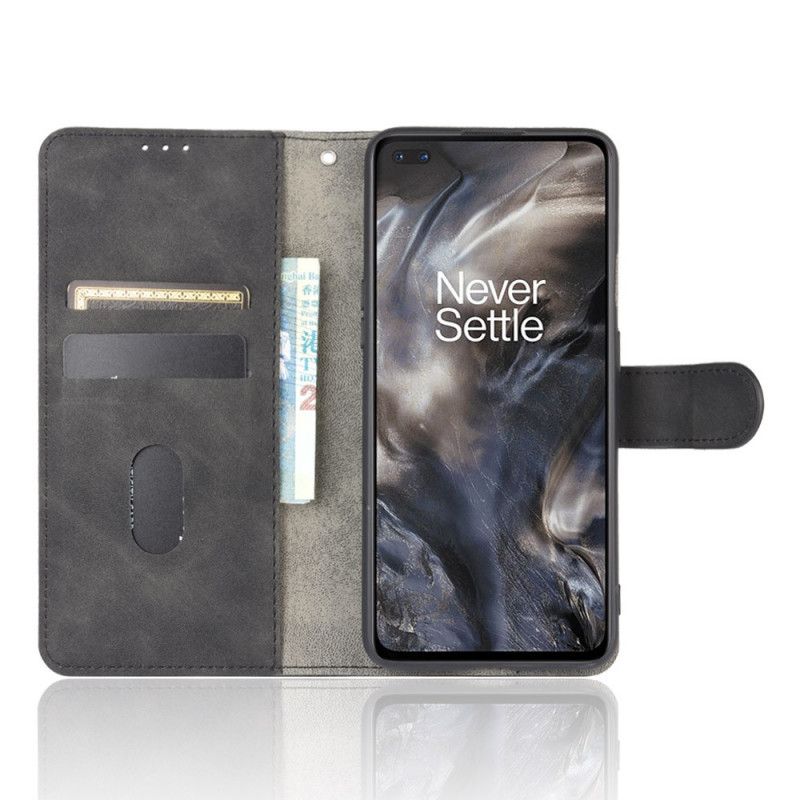 Lederhüllen OnePlus Nord Schwarz Soft Touch Mit Ledereffekt