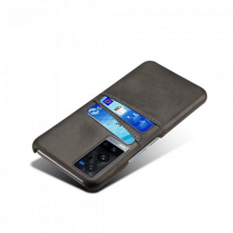 Hülle Für Vivo X60 Pro Plus Doppelter Kartenhalter Ksq