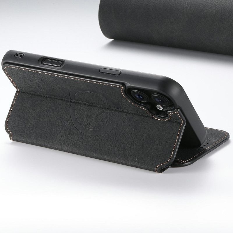 Flip Case Für iPhone 17 Magsafe-kompatibles Leder