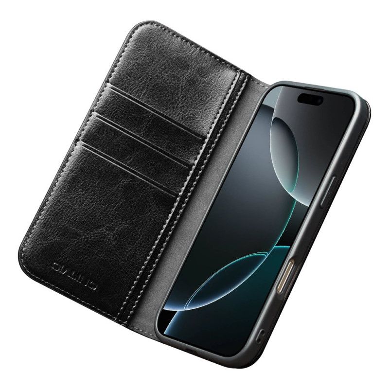 Flip Case Für iPhone 17 Qialino Ledergeldbörse