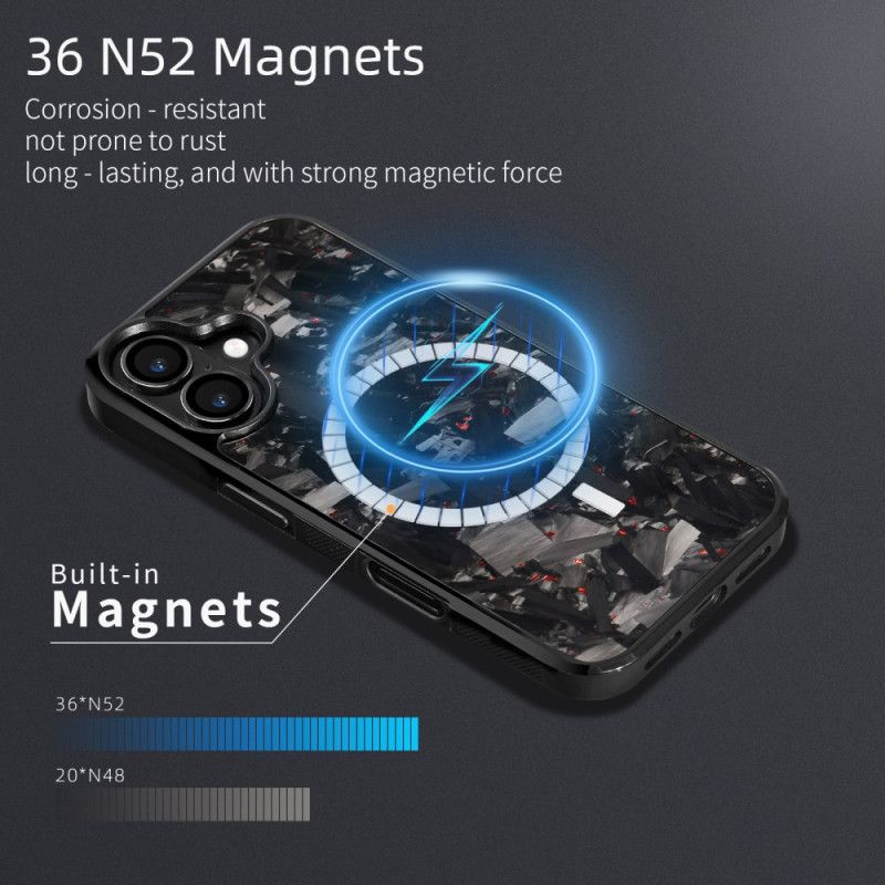 Hülle Für iPhone 17 Magsafe Aus Geschmiedeter Aramidfaser