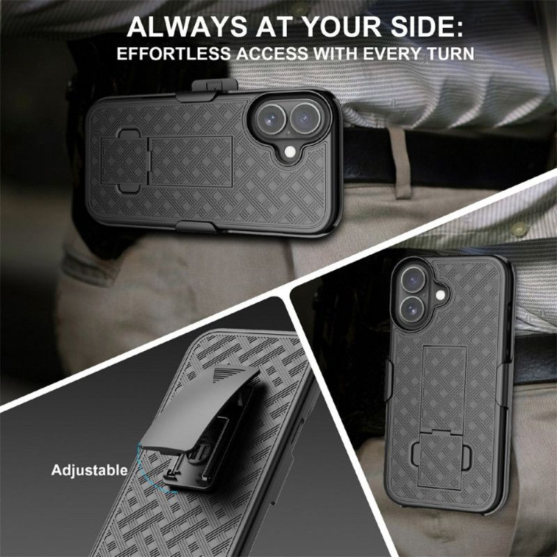 Hülle iPhone 17 Ausziehbar Mit Ständer Und Clip